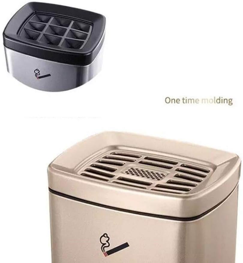 Portable Ashtrays Ashtray Outdoor Floor Standing Ashtray Weight Steel Fire Safe Ashtray Cigarette Disposal with Trash Can Hotel Garden Ashtray Home Table Ash Trays (Color : Black)
