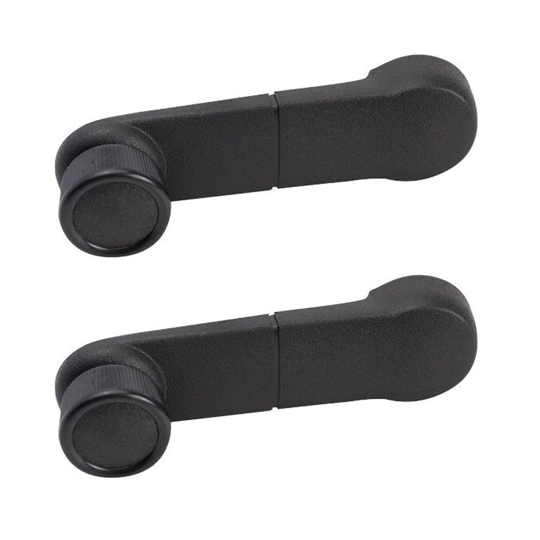 zxhhxkAn 2 Set of - Manual Window Crank Handle Left or Side Black Textured for F150 87-95,for Explorer 91-94,for E350 Club Wagon 03-05 & Econoline Club Wagon 99-02 & SuperDuty 99-19