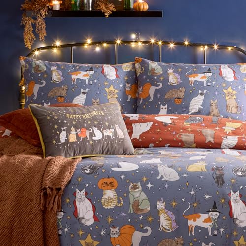 furn. Halloween Pawty Parure De Lit (Multicolore - King) – vue 4
