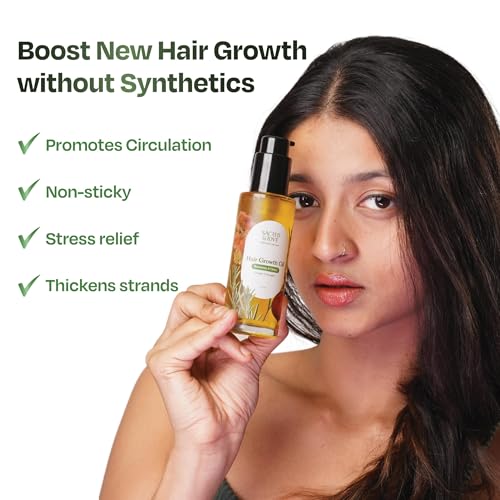 Image of Sacred Grove Rosemary Oil for Hair | Rosemary & Onion Oil for Hair Growth | Made Using 16 Potent Raw Herbs | Stimulates Hair Follicles & Promotes Circulation | 100 ML