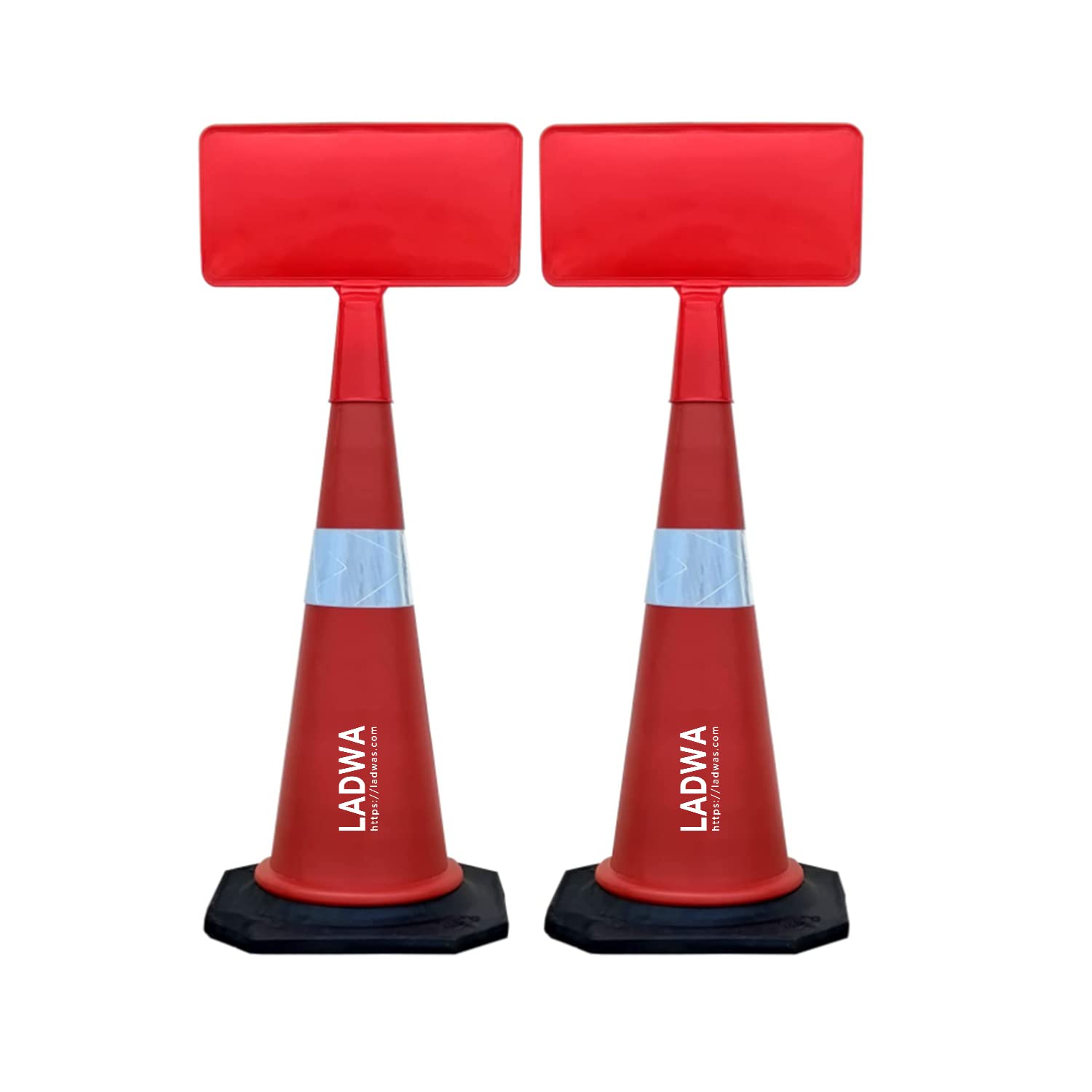 LADWA Normal Road Traffic Safety Cone with Sign Plate (Safety Cone, Traffic Safety Cone, Road Safety Cone with Reflective Strips Collar) Pack of 2 (B0BG5Z8W6D) Amazon Price History, Amazon Price Tracker