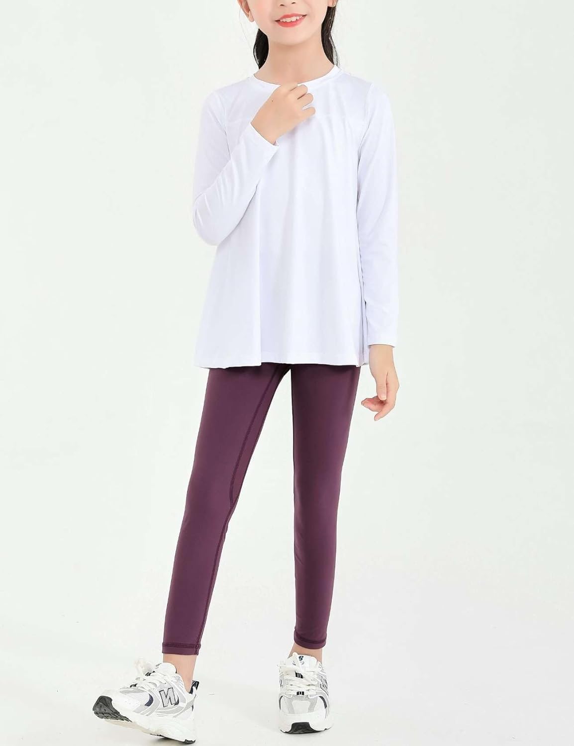 Girls Yoga Pants Athletic Leggings Teen Dance Running Gym Leggings