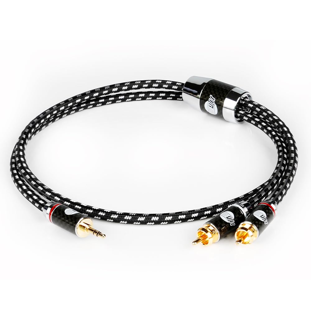 Amazon | JIB Hi-Fi 3.5mm to 2RCA オーディオケーブル ステレオミニ