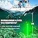 Goldlife 110V Underwater Green Fishing Light with 100ft Cable, 21Inch 800W 80000LM GFCI Safety Plug Brightness LED Light Attractants for Docks/Boats/Kayaks, IP69K Rated for Fresh & Salt Water