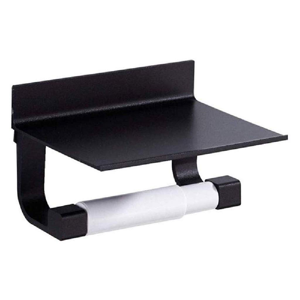 Metallo Carta igienica Holder-Bagno del Supporto del Tessuto di Carta con Un Telefono Mobile scaffale Forte Supporto di Carta igienica in Acciaio Inox con cremagliera del Telefono Cellulare