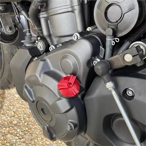 Tapón llenado aceite motor CNC para accesorios de motocicleta Yamaha TDM900 Rosso 4
