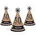 30th Milestone Birthday - Dashingly Aged to Perfection - Cone Happy Birthday Party Hats for Kids and Adults - Set of 8 (Standard Size)