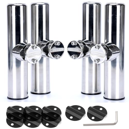 Support canne à pêche inox Amarine Made lot de 4 pour rails 22-25mm