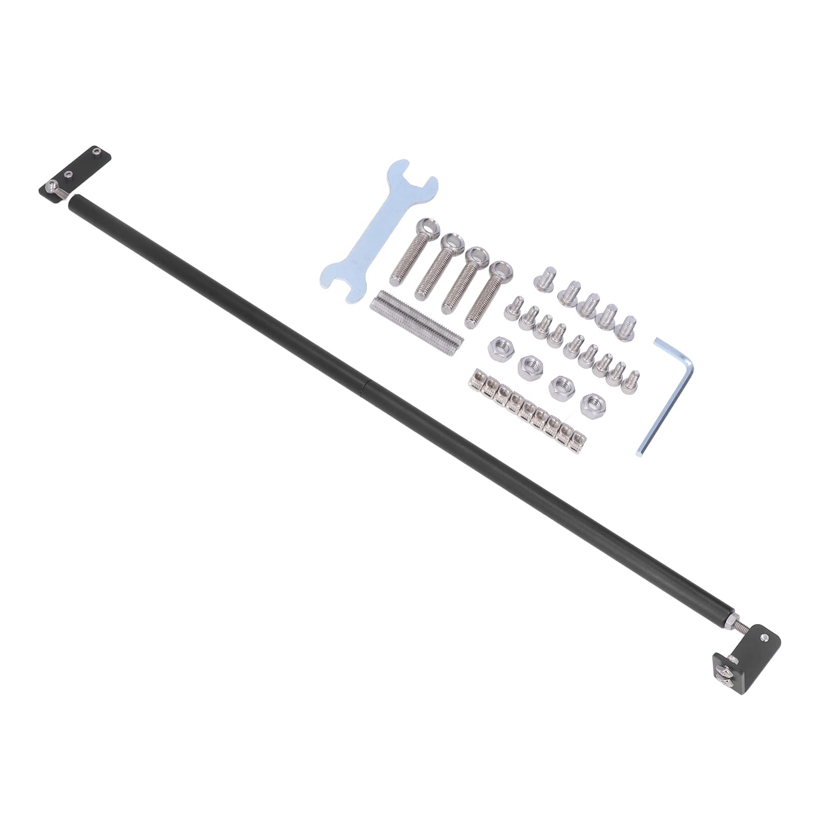 Juego de varillas de soporte de aleación de aluminio S4, tirante metálico con conectores para accesorios de impresora 3D, kit de actualización de estructura triangular estable para
