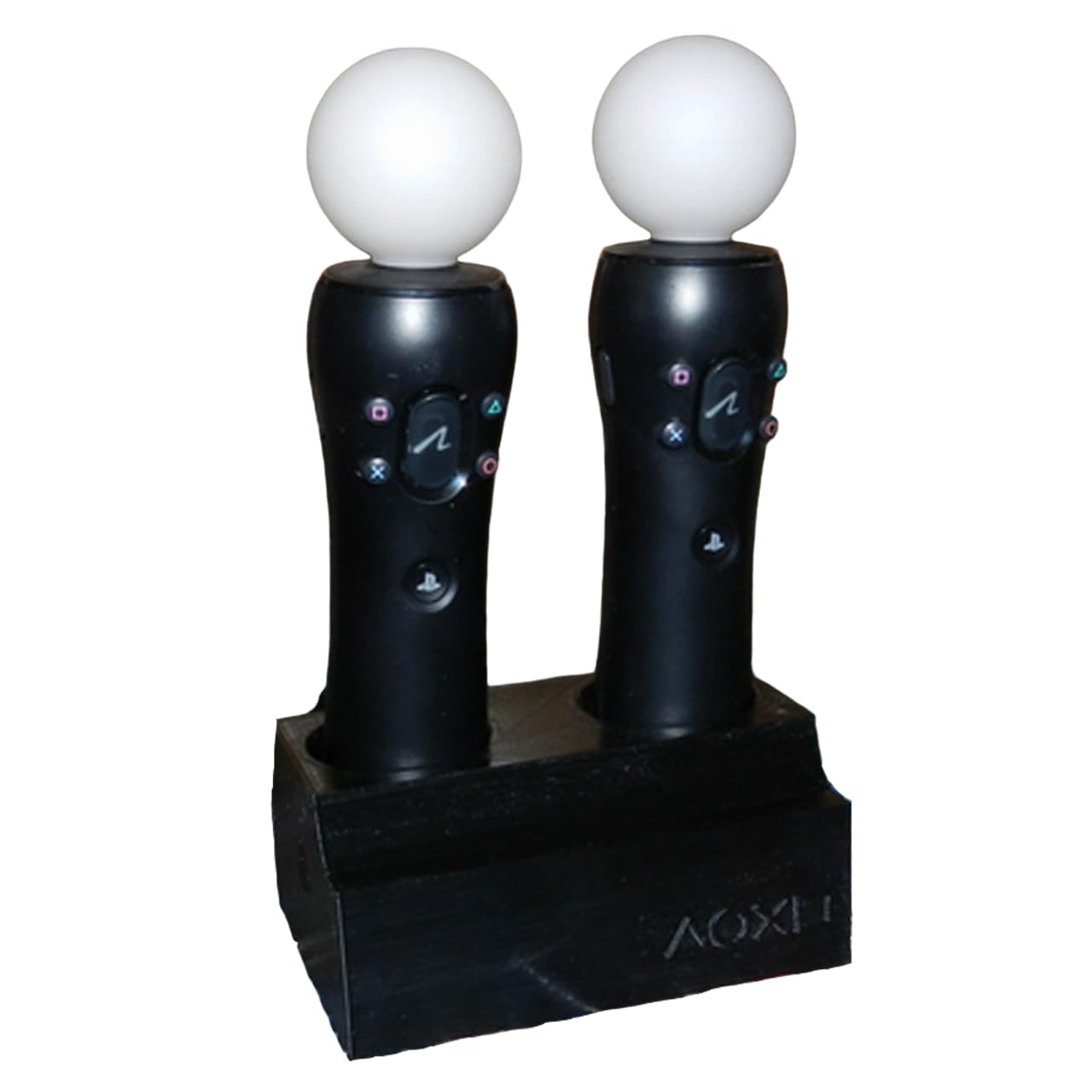 Dual Slot Move Controller Holder Stand for Sony PlayStation VR/PSVR1/PlayStation 4/PS4, Twin Move Gamepad Display Rack Storage Organizer, Video Game Accessories