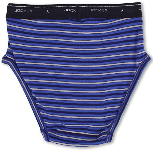 Jockey Cotton Low-Rise Brief 4-Pack Intense Royal/Majestic Blue/Mid Grey/Majestic Blue Stripe2