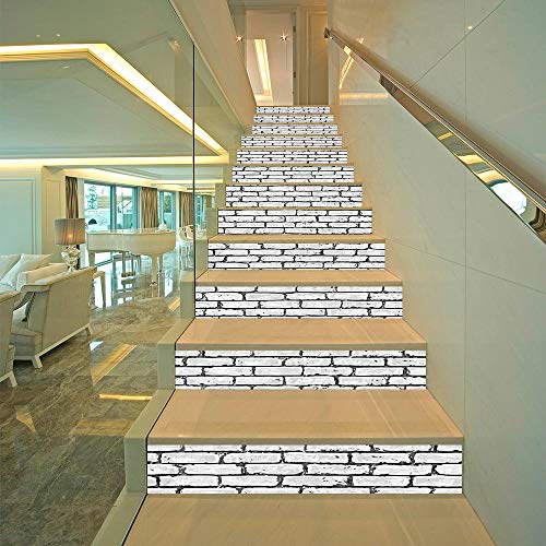 Calcomanías para escalera autoadhesivas, vinilos impermeables y extraíbles para decoración 7
