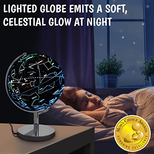 image for USA Toyz Illuminated World Globe with Stand - 3in1 STEM Globes for Adu