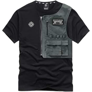 希少　Ｖネック　マルジェラ　44 ブラック　フェイクジッパー付き黒Tシャツ 希少 Vネック マルジェラ 44 ブラック フェイクジッパー付き黒T