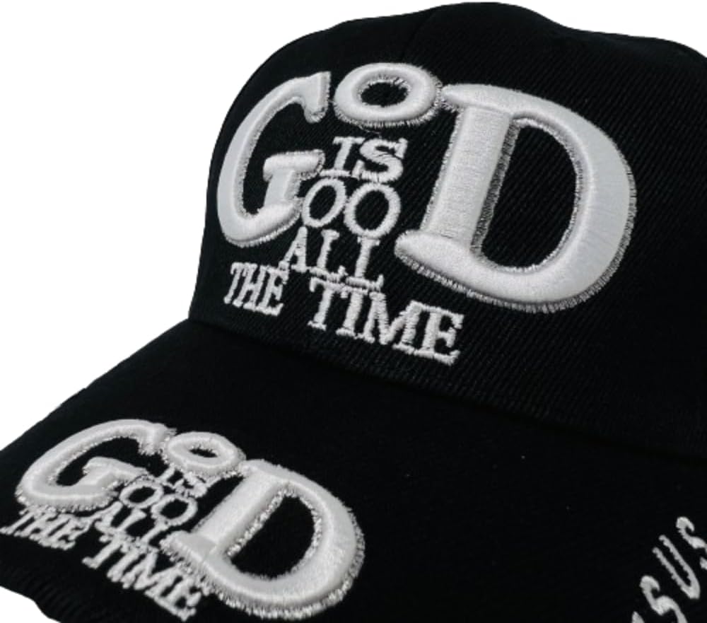 God is Good All The Time - Unisex Religious 3D Embroidered Baseball Cap