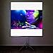tectake® Projektor Leinwand Beamer, Projektionsleinwand HDTV tauglich, Beamerleinwand, Mobile Leinwand mit Ständer, LCD optimiert für HD und 3D, Gain Faktor 1,0, für Heimkino, TV - 178 x 178 cm
