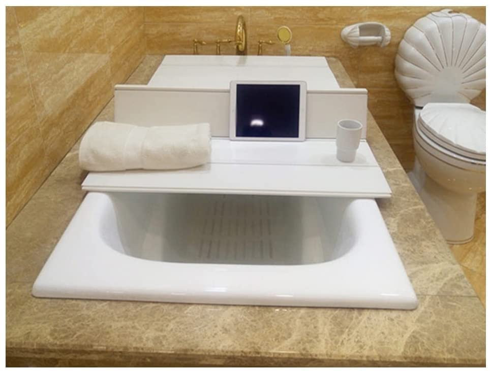 Tapa de bañera plegable de PVC gris con soporte organizador para SPA