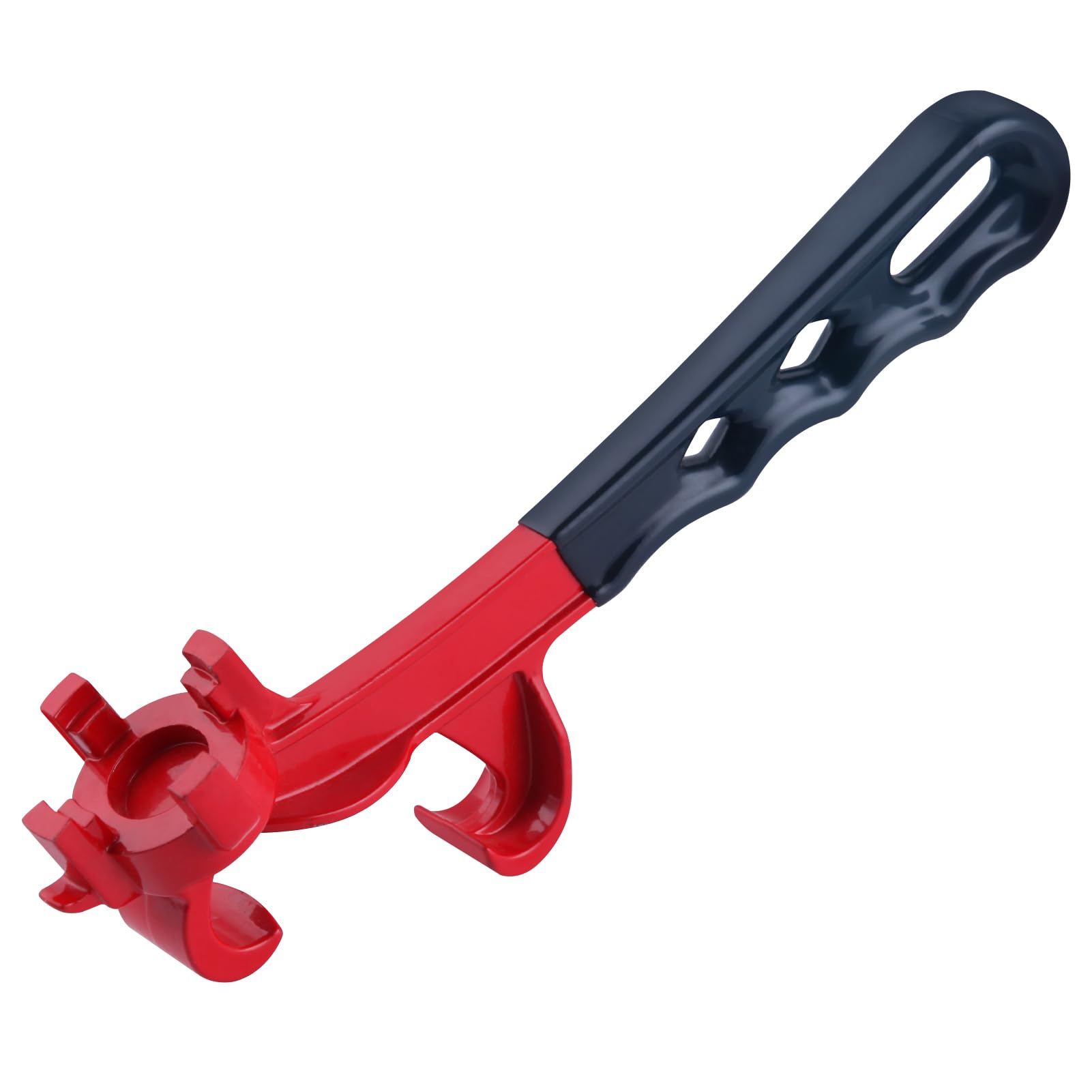 LEONTOOL Bucket Opener Tool 3 in 1 Bung Wrench Aluminum Alloy Bucket Lid Opener Lid Lifter Tools for Opening 55 Gallon Drum, Paint Barrel Openers Removal Tool with Non-Slip Handle