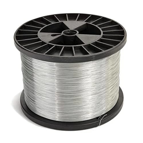 UTTAM Galvanized Fencing Wire 500 Meter (5Kg) - 1.5 MM Boundary Wire for Agriculture, Farm, Factory, Industry, Garden (Silver)