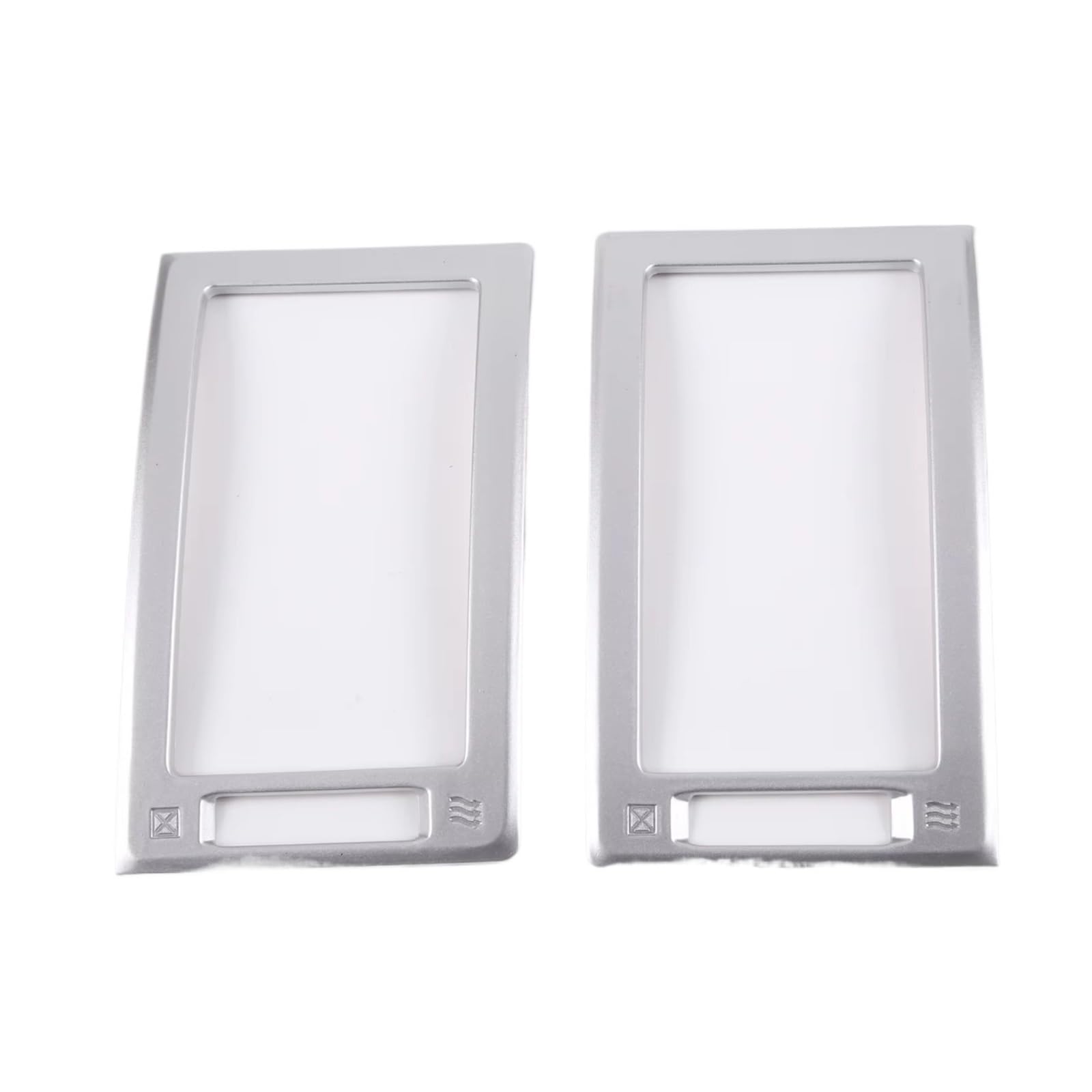 for Toyota for Tundra 2004-2013 Car Dashboard Co-Pilot Air Conditioner Air Vent Decorative Frame Sticker Car Interior Mouldings(Silver)