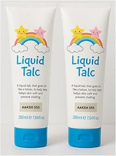 Pack of 2 Liquid Talc Anti Chafing Baby Cream (200ml Care Pack) Protect Delicate Baby Skin - Keeps Baby Skin Soft and Prevent Chafing/Protects Sensitive Skin[Developed in The UK]