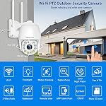 Outdoor Security Camera, Wireless WiFi Home Security Camera System, Two Way Talk, Spotlight, PTZ, Motion Detection Alert, Auto Tracking, Color Night Vision, Waterproof Video Surveillance IP Camera