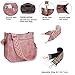 Caitina Crossbody Bag For Women Vegan Leather Hobo Handbag Designer Crossbody Bucket Bag Shoulder Purse For Women with 2 Adjustable Strap(Pink)