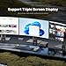 BOSGAME P4 Dual LAN Mini PC Ryzen 7 5700U 16GB DDR4 RAM 512GB SSD, 11 Pro Deskyop Computers, Triple 4K Displays, Support PS3 Emulator, WiFi 6E, BT5.2