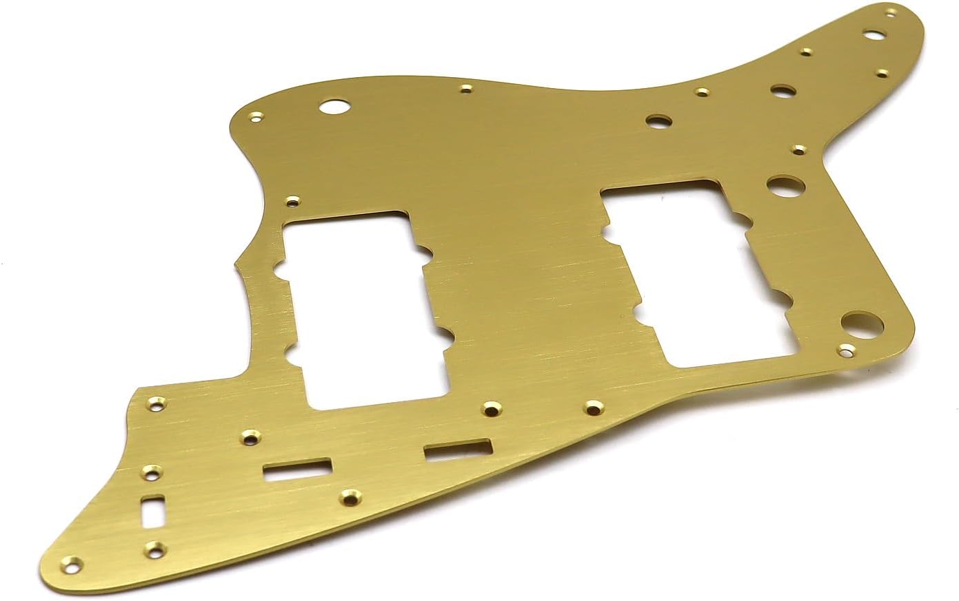 Electric Guitar Pickguard Aluminum Vintage 60s Jazzmaster Style guitar Pickguard Scratch Plate for FD Squier Jazzmaster Electric Guitar parts (Gold)