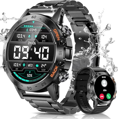 Reviews de smartwatch motorola 360 precio favoritos de las personas. 47 ESFOE Militar Reloj Inteligente Hombre(2 Correas),1.39' HD Smartwatch Hombre con Llamadas,100+ Modos Deporte Pulsómetro Presión Arterial,SpO2,Monito de Sueño,IP68...