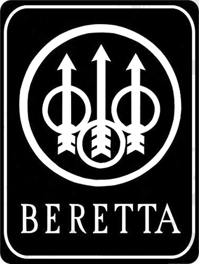 SOMOVWORLD Vintage Metal Tin Sign Beretta Firearms Pistol Gun Tin Sign Metal Sign Metal Decorative Wall Sign Wall Poster Wall Decoration 20X30cm Garage Fun Home Art