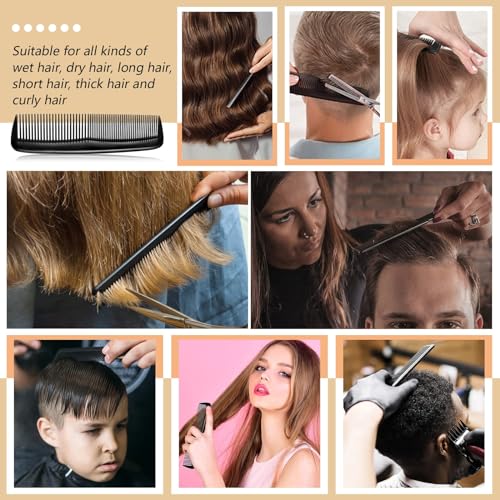 Xinjieda Hair Comb Cutting Comb Hair Combs for Hairdressing Comb Set, 4PCS Plastic Pocket Combs Fine and Standard Tooth Hair Fine Barber Salon Comb for Women Men Hair Care Tool - Image 3