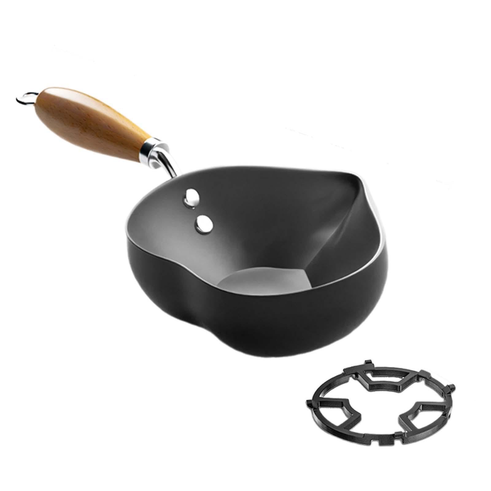 LR Decor E-Shop Mini Hot Oil Pan Cookware Butter Melting Pot for Restaurant Induction Cooker with Pot Rack-image-45