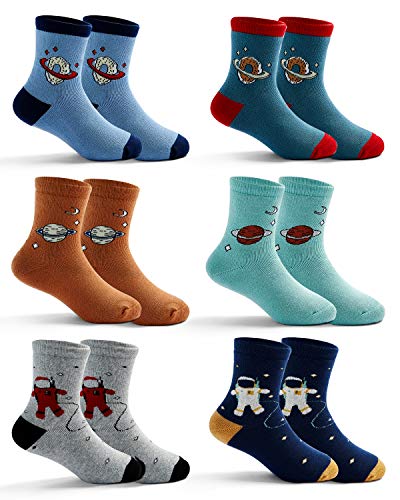 Moon Tree Big Boys Thick Cotton Socks Kids Warm Socks Winter Thermal Crew Socks 10-12 Years