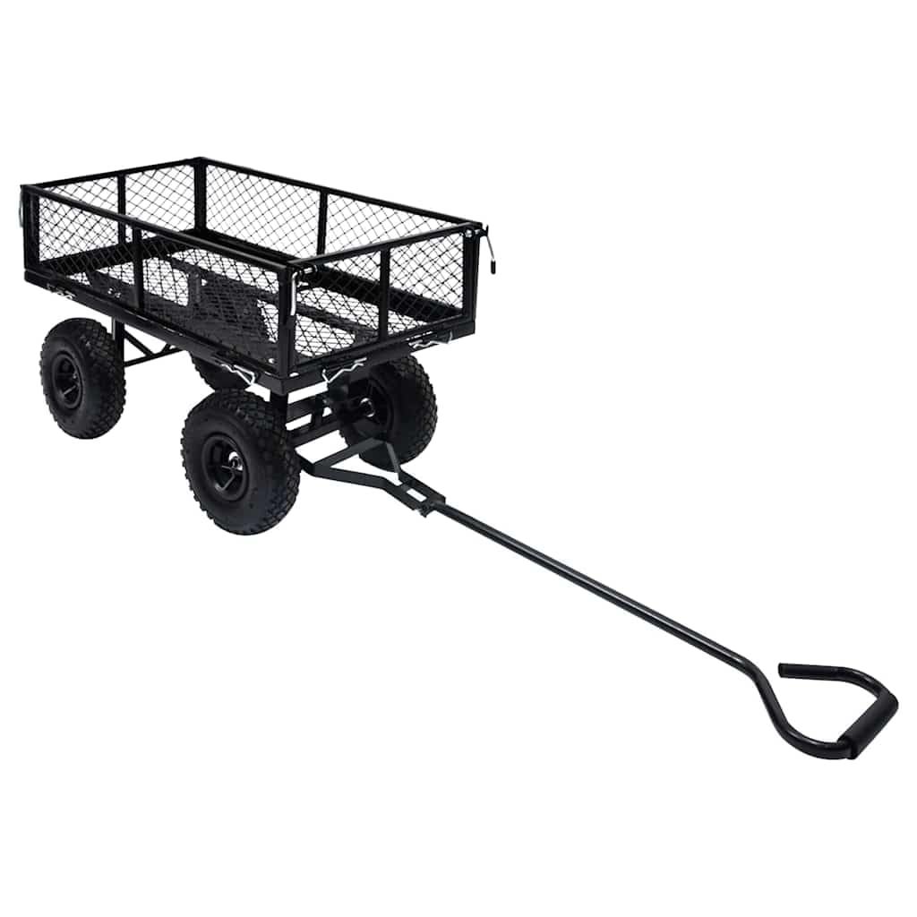 Carrello da giardino in acciaio 250 kg con ruote pneumatiche