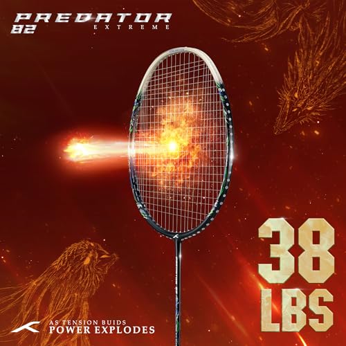 Image of Hundred Carbon Graphite Predator 82 Extreme -Black /Gold (UNSTRUNG), Badminton