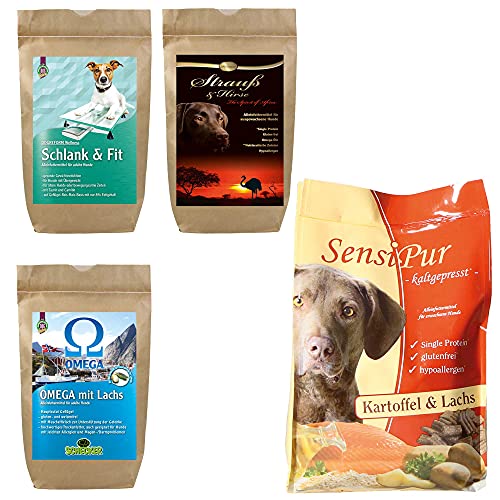 Trockenfutter Testpaket ausgewachsene Hunde 4 Sorten von besten Hundefutter