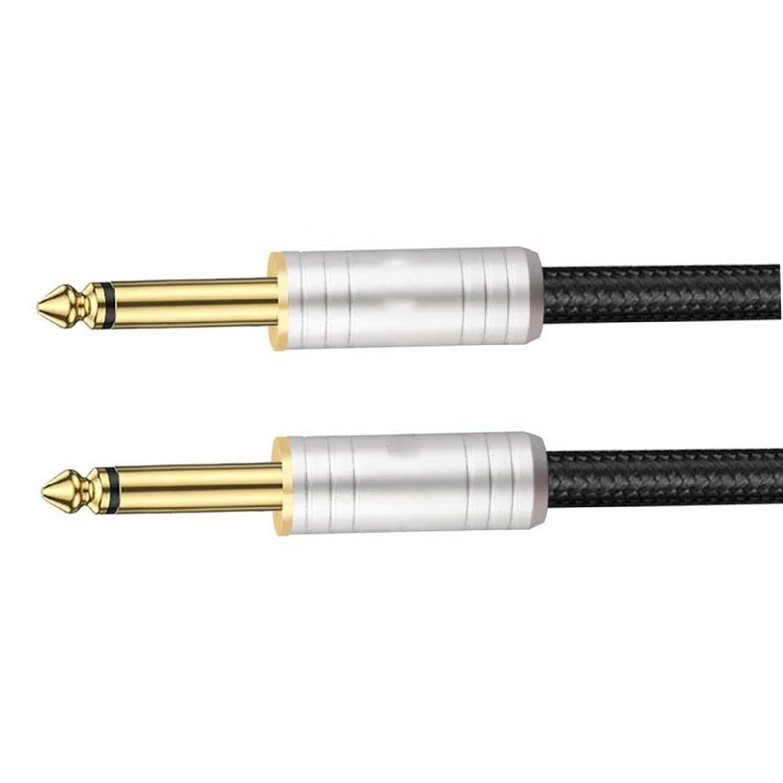 Cavi per strumenti Cavo Per Chitarra Jack 6,5 Mm A 6,5 ​​mm Cavo 6N Placcato Argento 6,35 Mm Jack TS Cavo Per Mixer Per Chitarra Elettrica(10m)