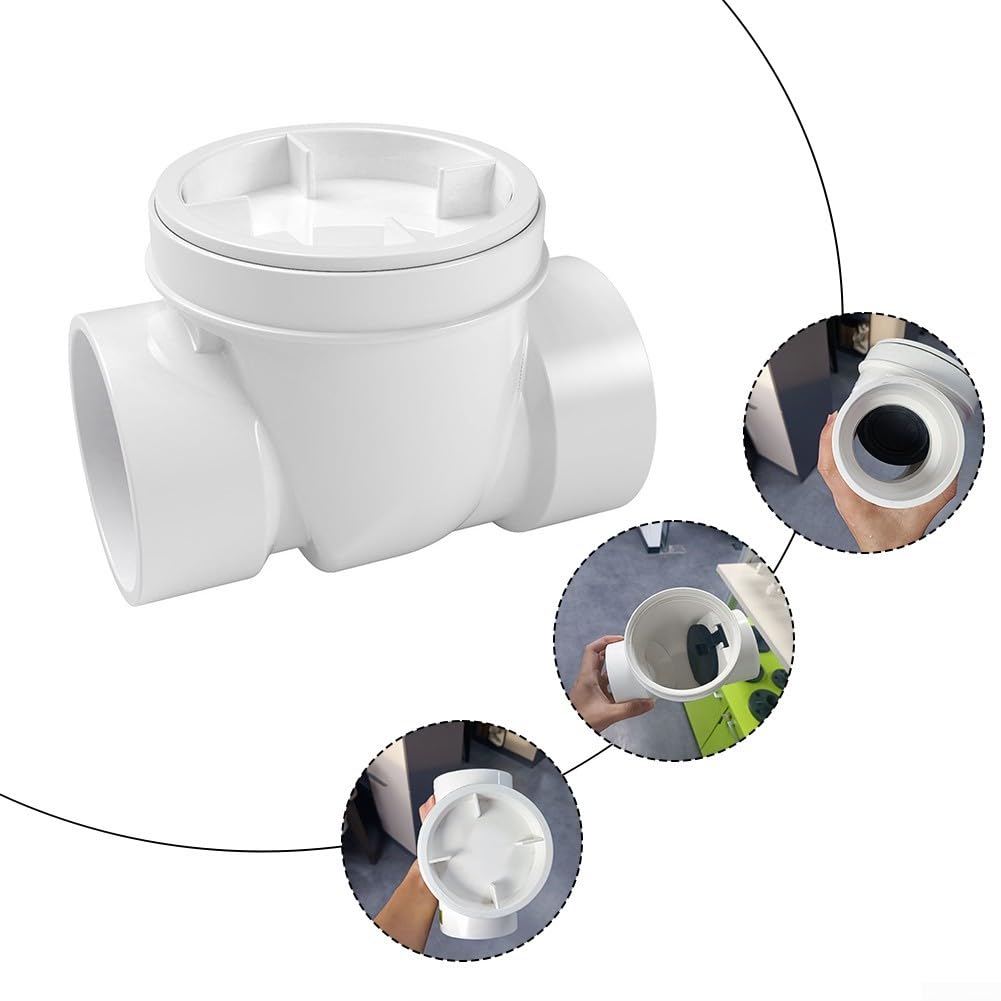 Válvula de remanso PVC 1-1/2 pulgadas para drenaje