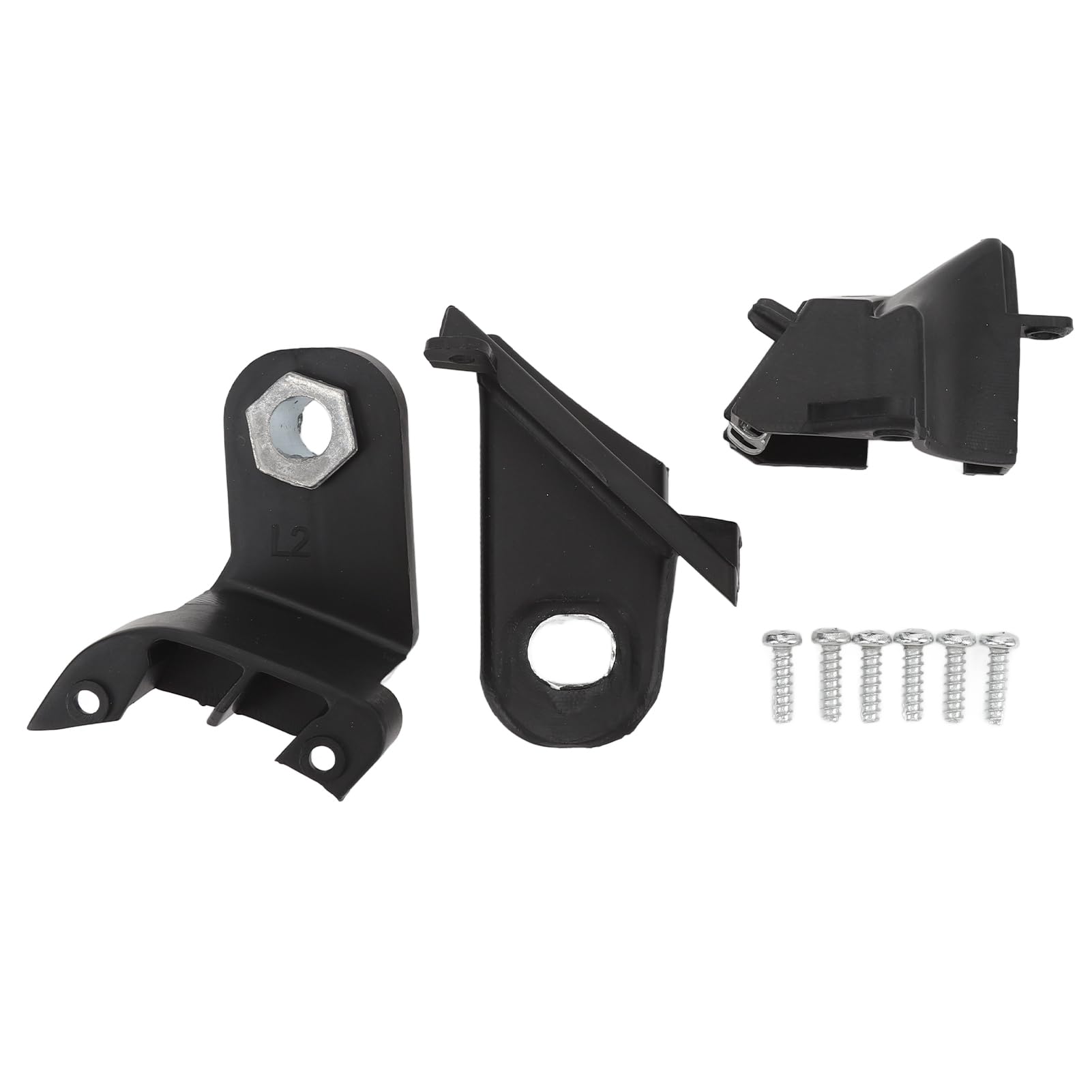 Headlight Repair Kit, Front Headlight Bracket Repair Kit Clip, Niiyen 9PCS Car Headlight Bracket Repair Kit Waterproof Metal Headlamp Mount Lug Repairing Kit for 500 2007 to 2015 (Left)