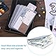 PATIKIL A7 Bindetasche 12 Pack PVC 6 Löcher Bindemittel Tasche Mappen Fotos Karten Rechnungen Dokument Wasserdicht Ablage Lagerung Lose Blatt Taschen für 6-Ring Buchbinderei Klar