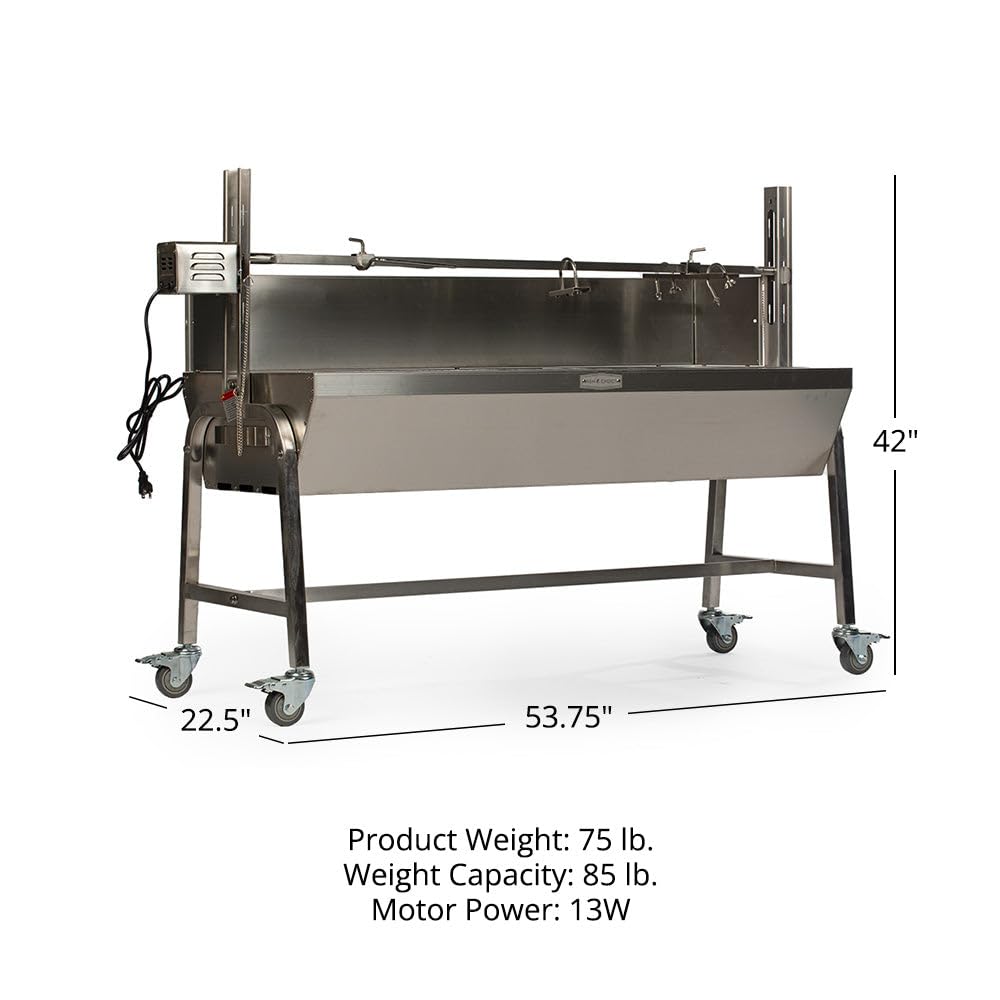 Amazon.com : Ash & Ember 13W Stainless Steel BBQ Rotisserie