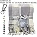 Woman Buffalo Plaid Infinity Scarf – Colorful Lumberjack Unisex Soft Cashmere Like Winter Fall Circle Loop Fashion Lightweight Cozy, Purple & white