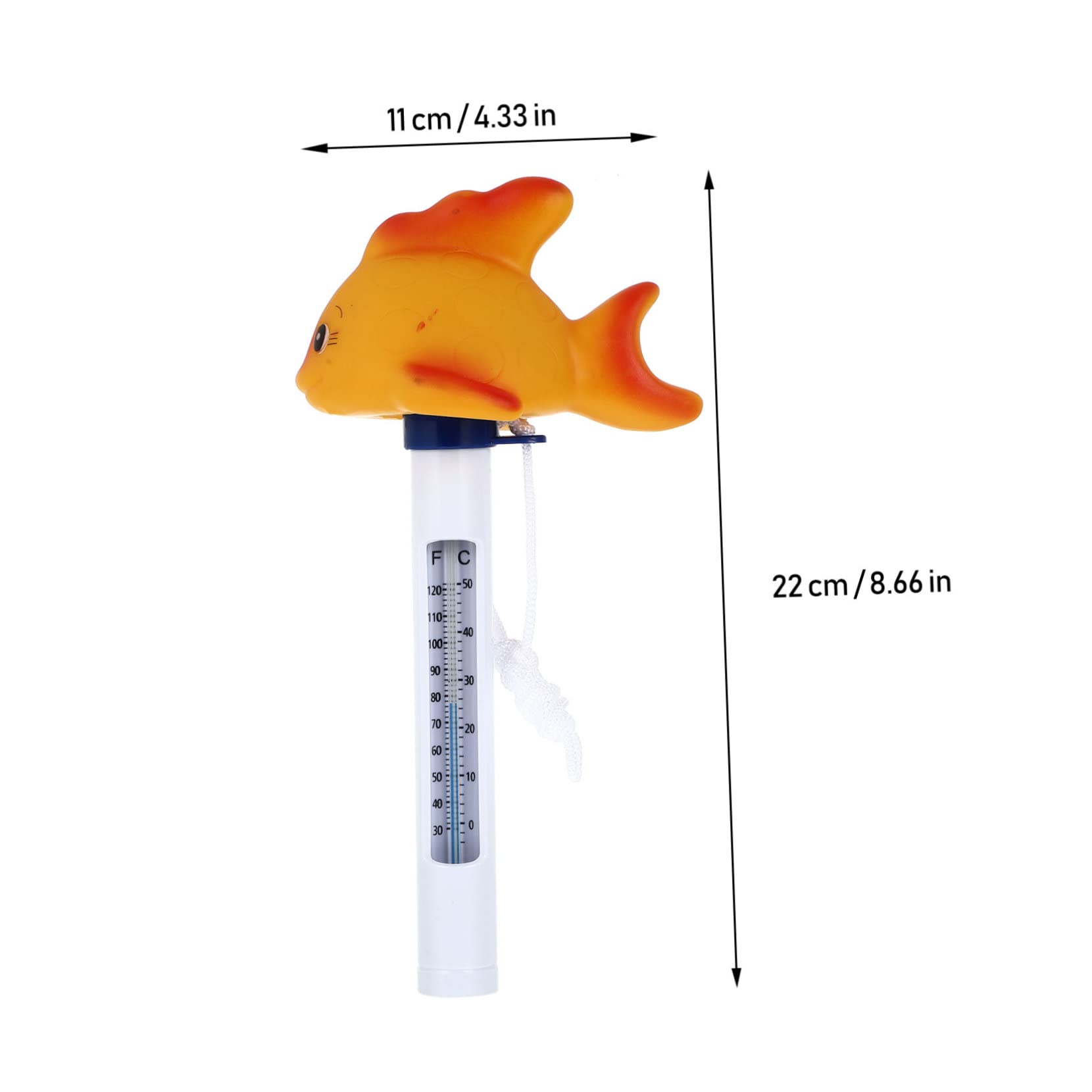Sosoport 3pezzi Termometro Galleggiante Per Piscina Forma Di Pesce Misuratore Di Temperatura Per Piscine Vasche Da Bagno e Acquari Design Divertente e Adorabile Display Fahrenheit e Celsius
