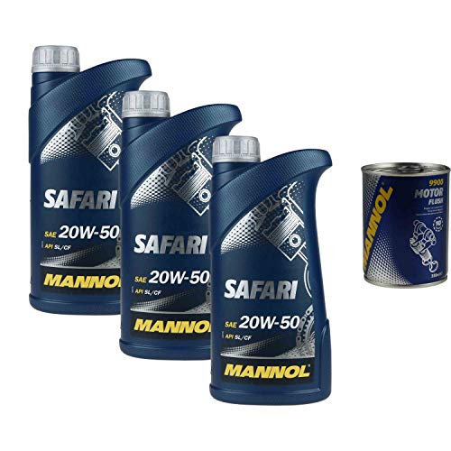 Mannol Safari 20W-50 - Aceite para motor de 3 litros