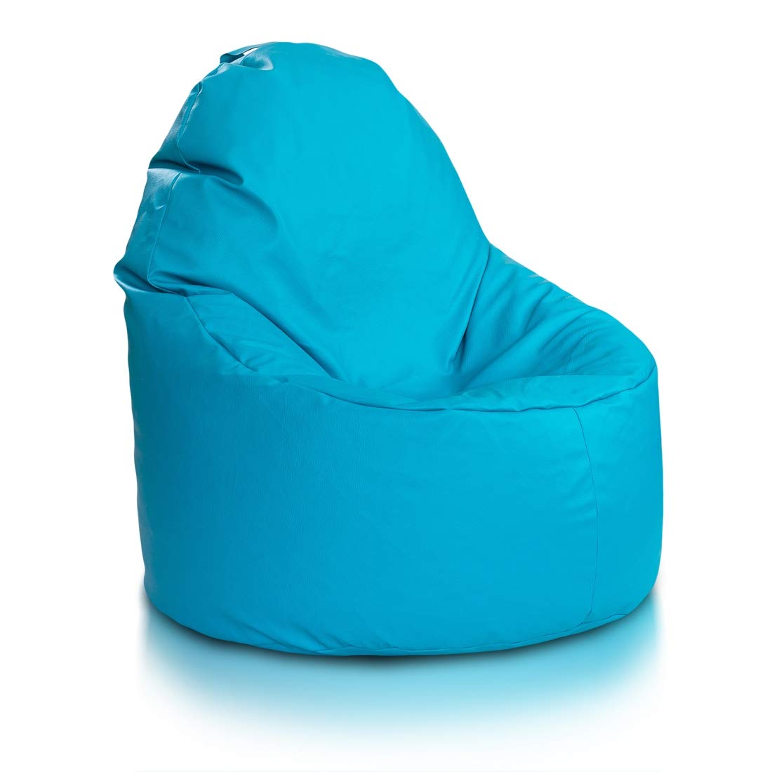 Ecopuf Yoko Sitzsack - Outdoor und Indoor Beanbag aus Kunstleder mit Anti-Verlust Reißverschluss