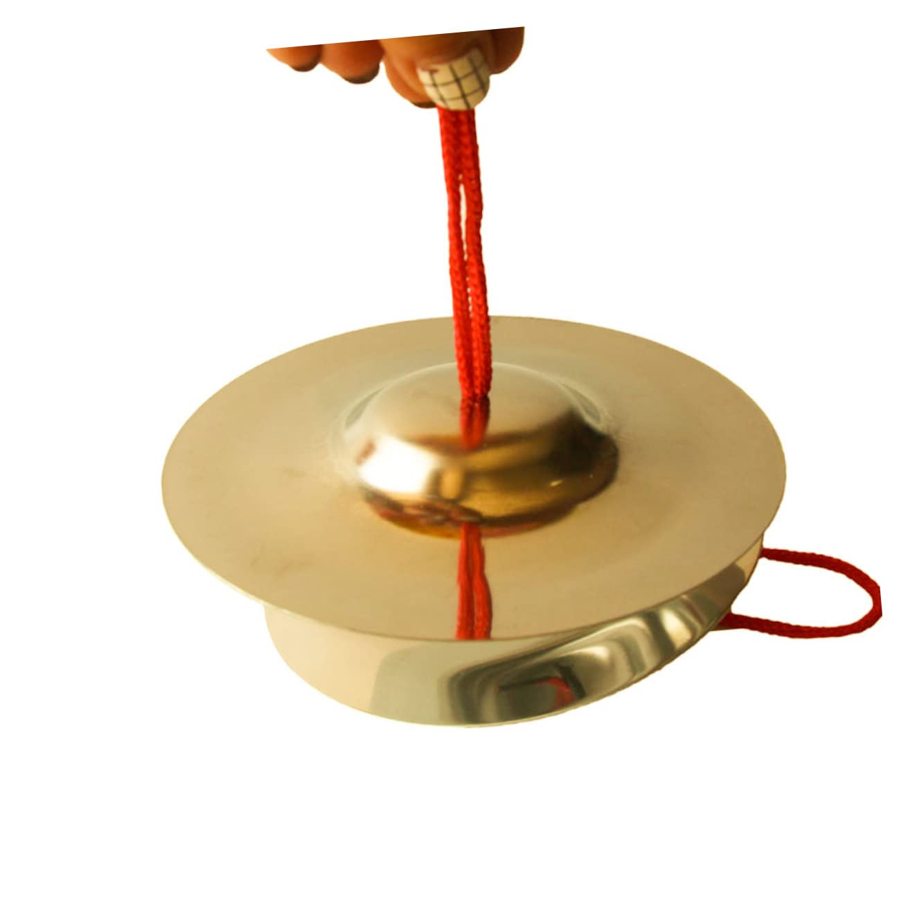 ibasenice 2 Pairs Professional Alloy Finger Cymbals Sound Chime Bells for Boys and Girls Child Cymbals Instruments Durable Dancing Props