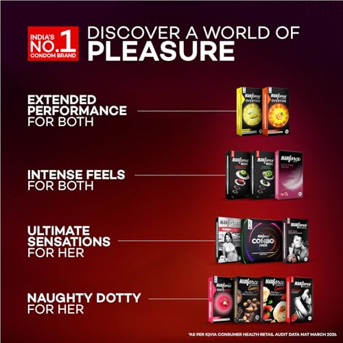 Image of Manforce Cocktail Strawberry & Vanilla Flavour Condoms, 10 Count