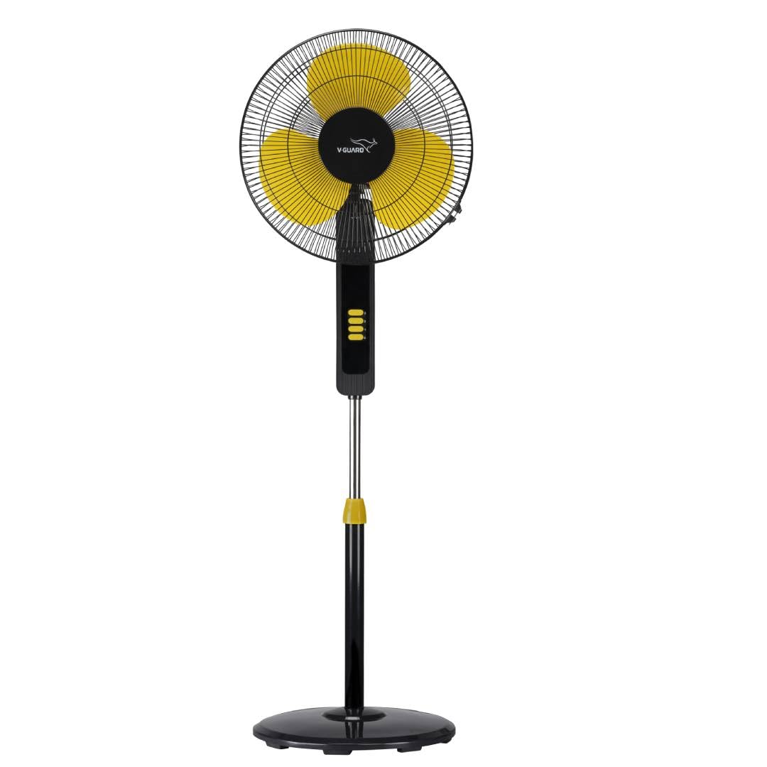 V-Guard Esfera STS Plus Neo Pedestal Cum Table Fan | Versatile 2-In-1 Operation | 1350 RPM Motor | Customisable Tilt And Oscillation Control | Yellow Black | 40 cm (400mm)-picture-11