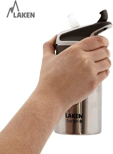 Miniatura 5 de Laken Summit - Botella de agua aislada para niños con tapa de popote deportivo y cerradura, acero inoxidable de doble pared, a prueba de fugas, 17